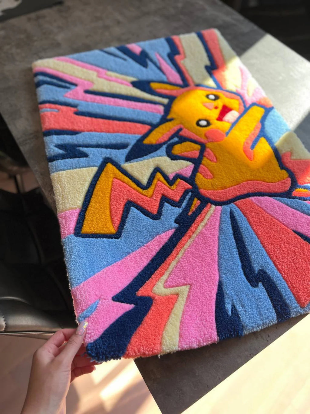 Colorful Pikachu Rug