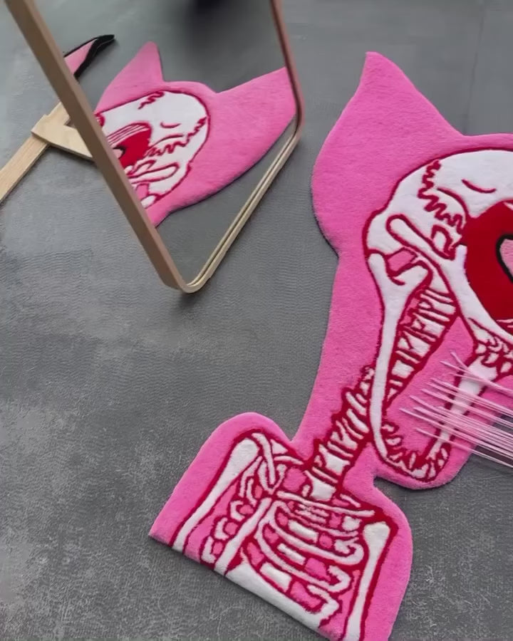 Tom Skeleton 3D Rug
